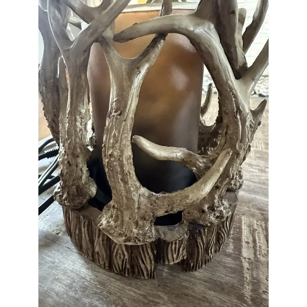 Rustic Antler Candle Warmer W/Light Nice Quality!